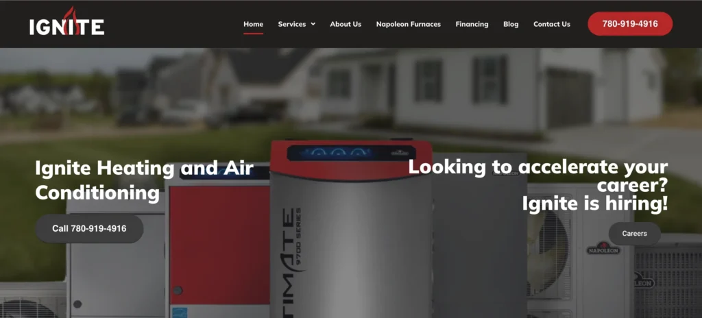 Ignite Heating Website